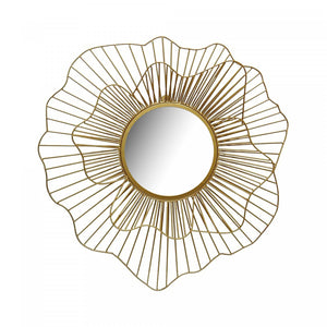 Vadra Flower Mirror - Gold