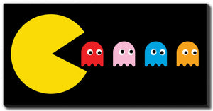 Pac-man Parade Wall Art - Multi-Colour - 30 X 60