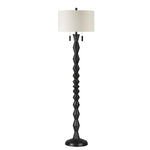 Priya Floor Lamp - Matte Black Wash