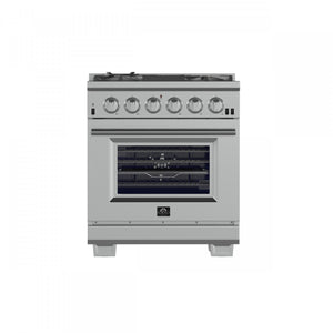 Forno Capriasca 30" Stainless Steel Freestanding Gas Range (4.32 Cu. Ft.) - FFSGS6260-30