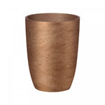 Stravik Medium Tapered Planter - Metallic Bronze