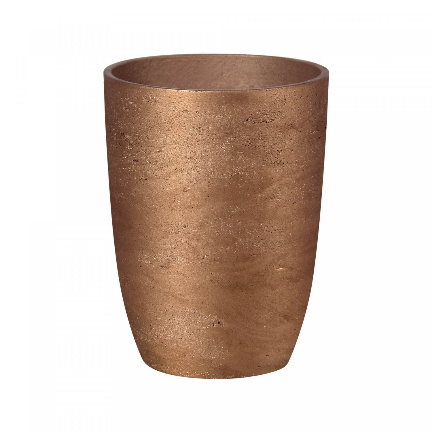 Stravik Medium Tapered Planter - Metallic Bronze