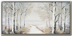 Morning Walk Wall Art - Neutral - 28 X 56