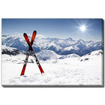 Waiting at the Peak Wall Art - White/Blue - 16 X 20