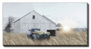 Frosted Fields Wall Art - Natural - 30 X 60