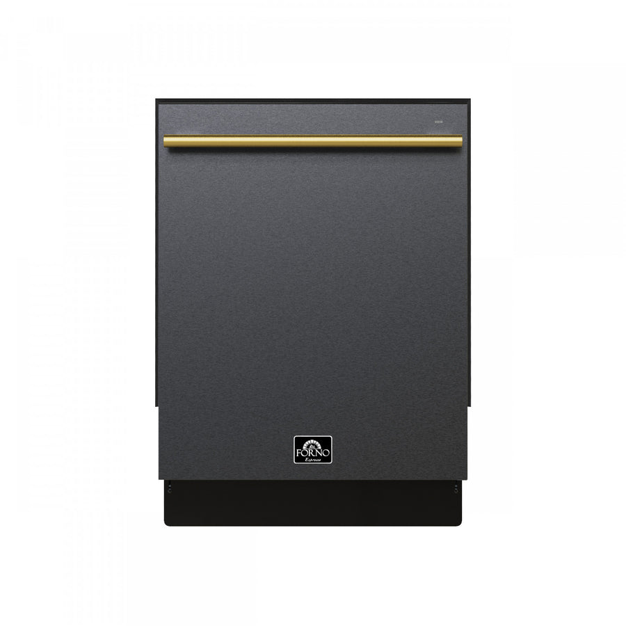 Forno Romano Black Built-in Top Control Dishwasher (52 dBa) - FDWBI8035-24BLK