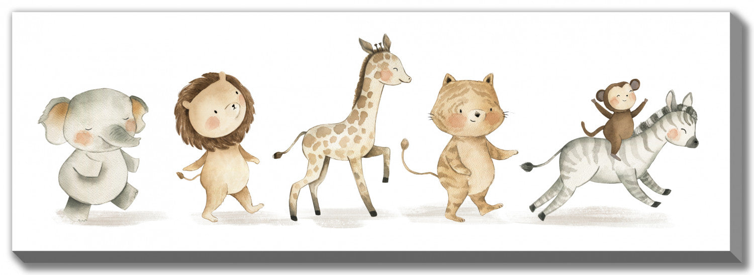 Little Explorers Wall Art - Multi-Colour - 12 X 36