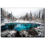 Winter Oasis Wall Art - Grey/Blue - 22 X 28