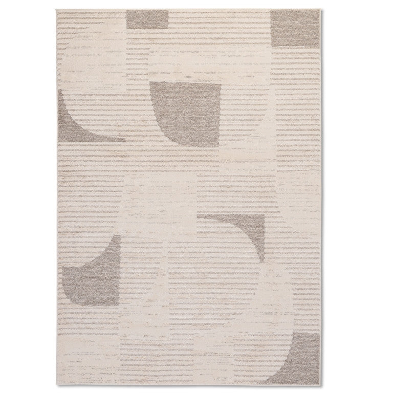 Elio Shapes Rug - 3' x 5' - Light Brown