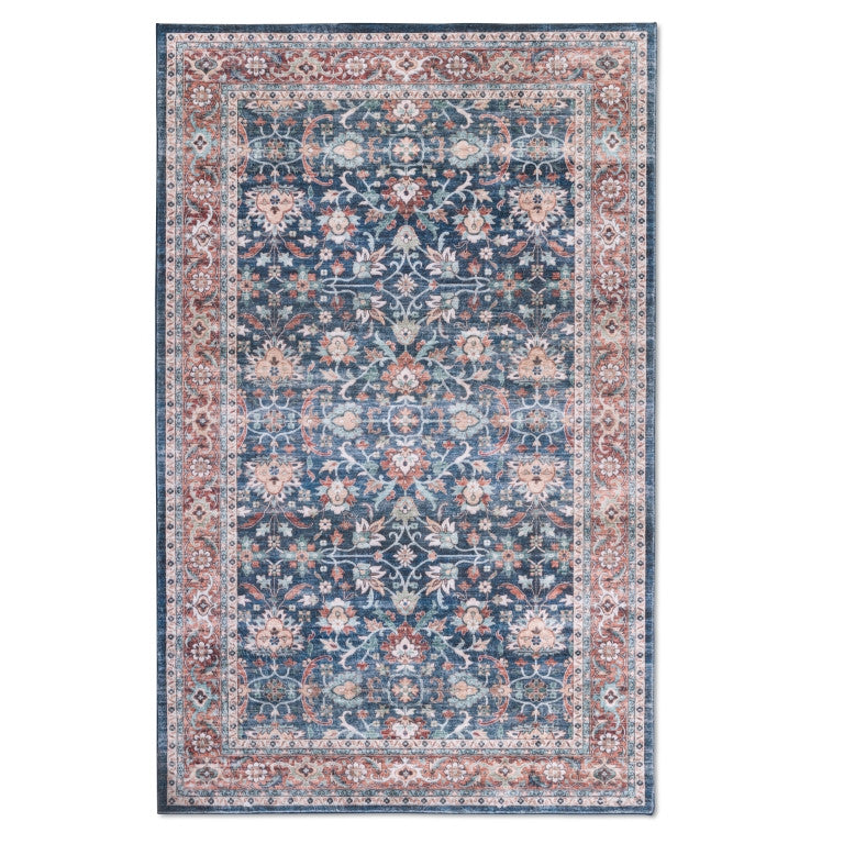 Touch Traditional Rug - 6' x 9' - Red/Blue