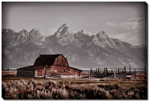 Homestead Horizon Wall Art - Brown - 16 X 20