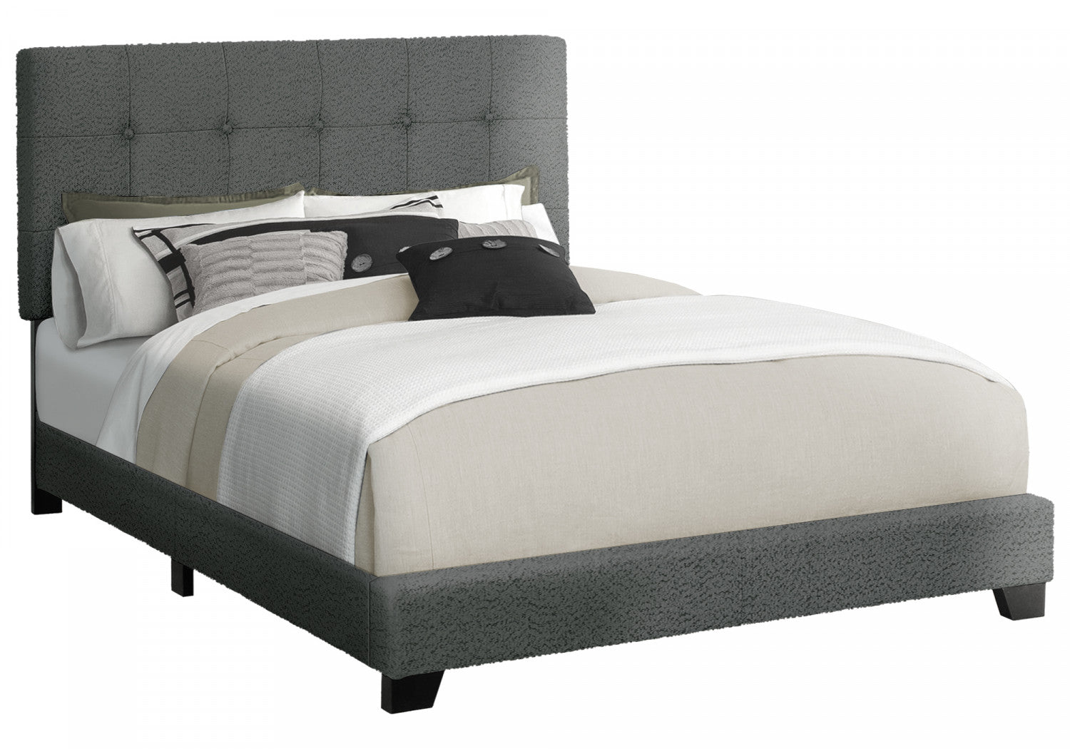 Gwendolyn Queen Bed - Dark Grey