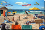 Paws in the Sand Wall Art - Multi-Colour - 38 X 60