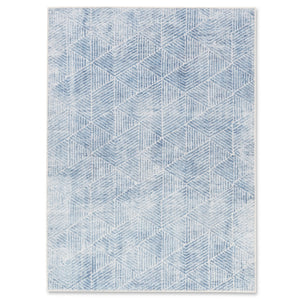 Aura Geometric Rug - 6' x 9' - Blue/White