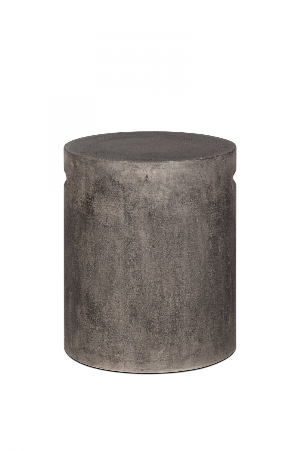 Gavrin Round Side Table With Handle - Dark Grey