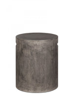 Gavrin Round Side Table With Handle - Dark Grey