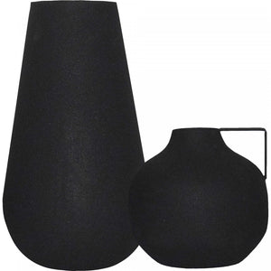 Roose Vase - Matte Black - Set of Two