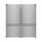 Forno Milano 62" Stainless Steel 2-piece Freestanding Dual Bottom Freezer Refrigerator (34.4 Cu. Ft.) - FFFFD1787-60S