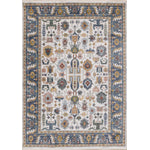 Macie Traditional Border Area Rug - 8' X 11' - Cream/Blue