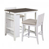 Giorno Counter-Height Dining Room Package - White/Grey - 3-Piece Set