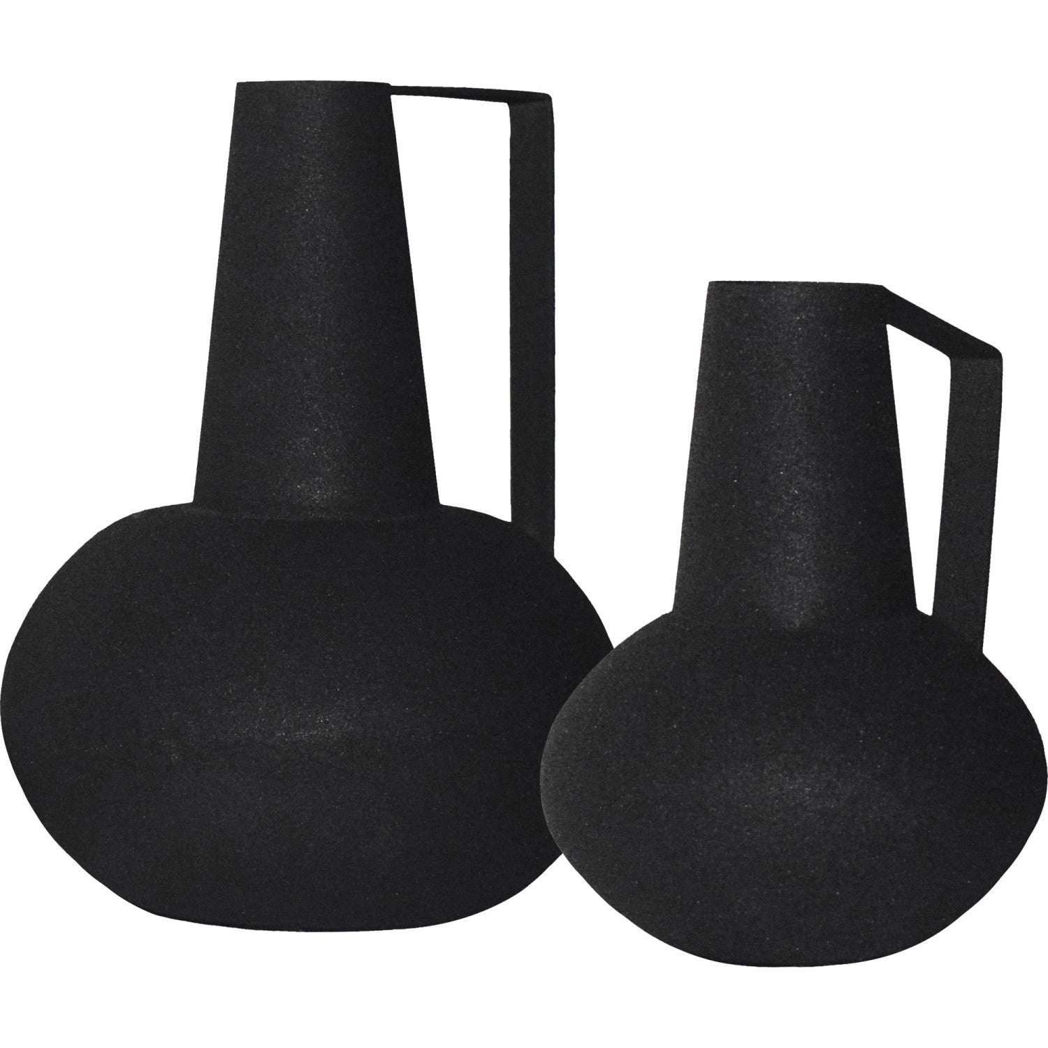 Monica Vase - Matte Black - Set of Two