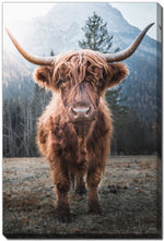 Highland at Dusk Wall Art - Brown - 22 X 28