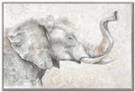Elephant Reverie Wall Art - Grey/Beige - 32 X 48