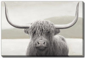 Majestic Highland Wall Art - Grey - 22 X 28
