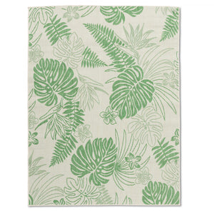 Cabana Palm Leaves Indoor/Outdoor Rug - 6' x 9' - Green