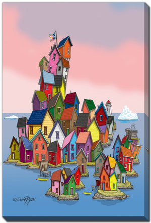 Island of Colour Wall Art - Multi-Colour - 38 X 60