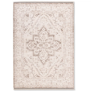 Poetic Medallion Rug - 5' x 7' - Antique White/Brown