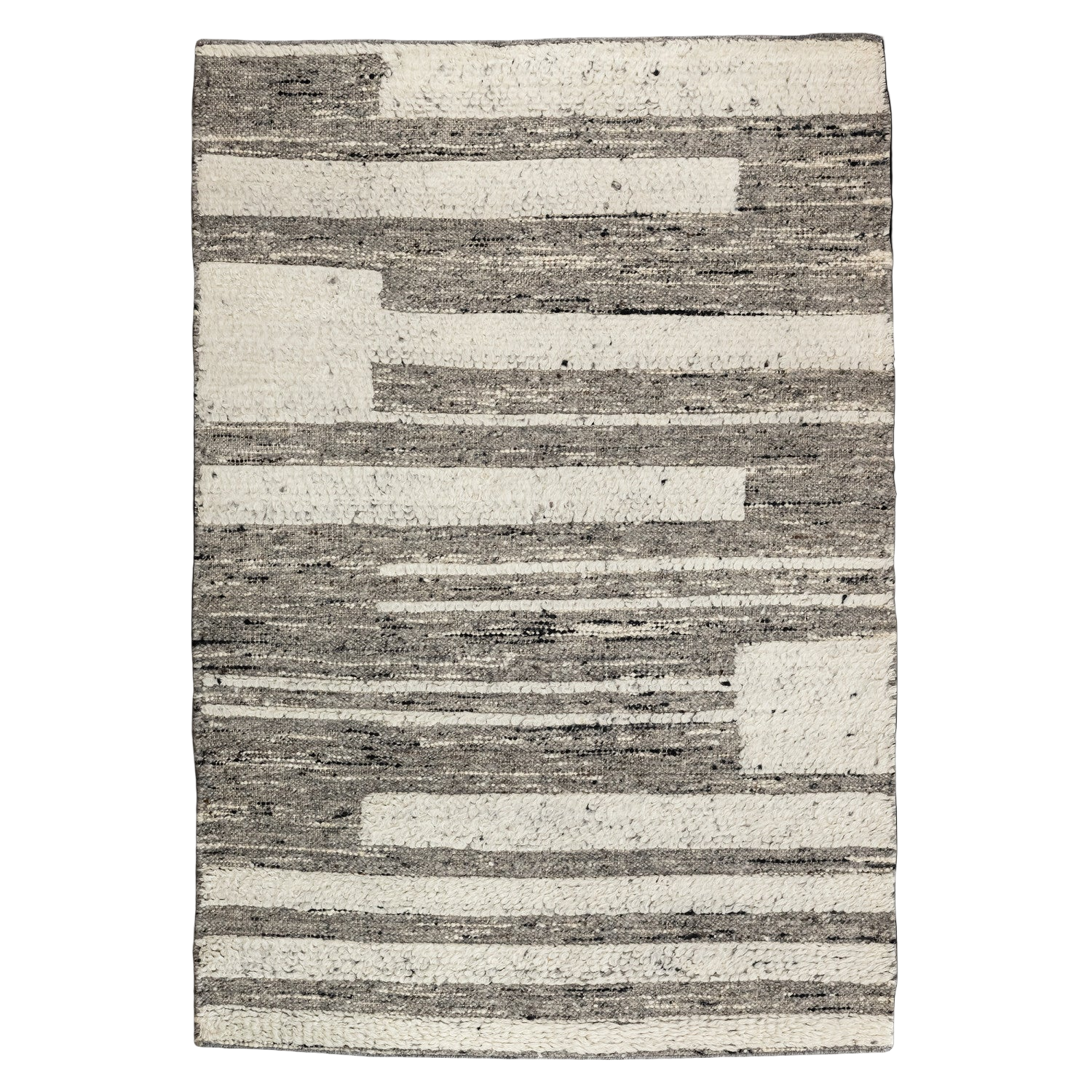 Shanaya Hand-Spun Rug - 8' x 10' - Antique White/Grey