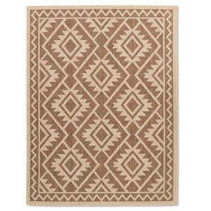 Cabana Tribal Indoor/Outdoor Rug - 8' x 10' - Brown