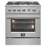 Forno Marco 30" Stainless Steel Freestanding Gas Range (4.32 Cu. Ft.) - FFSGS6277-30
