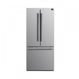 Forno Gallipoli 31" 17.5 Cu.Ft. Stainless Steel French Door Refrigerator - FFFFD1974-31SB