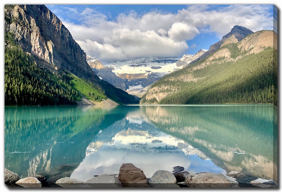 Still Water Peaks Wall Art - Blue/Green - 30 X 45
