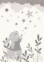 Kids Wishful Bunny Area Rug - 5' X 8' - Cream