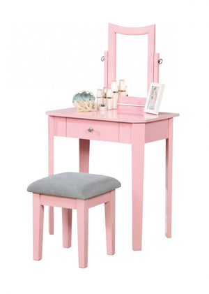 Kyrie Vanity Table Set - Pink