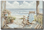 Rocking by the Sea Wall Art - Blue/Beige - 30 X 45