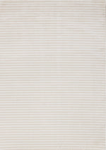 Machine Washable Modern Stripes Area Rug - 5' X 8' - Cream/Beige