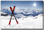Waiting at the Peak Wall Art - White/Blue - 38 X 60