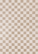 Logan Modern Checkered Area Rug - 8' X 11' - Beige/Cream