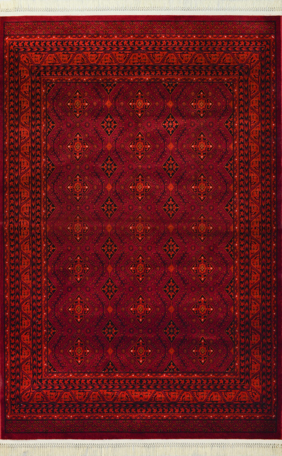 Persia Geometric Rug - 5' x 8' - Red