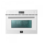 Forno Oliena White 24" Built-In Microwave Convection Oven (1.6 Cu. Ft.) - FMWDR3093-24WHT