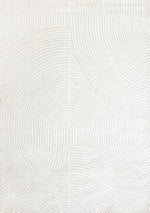 Hillary Modern Swirls Area Rug - 5' X 8' - Cream