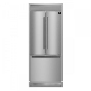 Forno Gallipoli 30" 17.5 Cu.Ft. Stainless Steel French Door Refrigerator - FFFFD1974-35SG