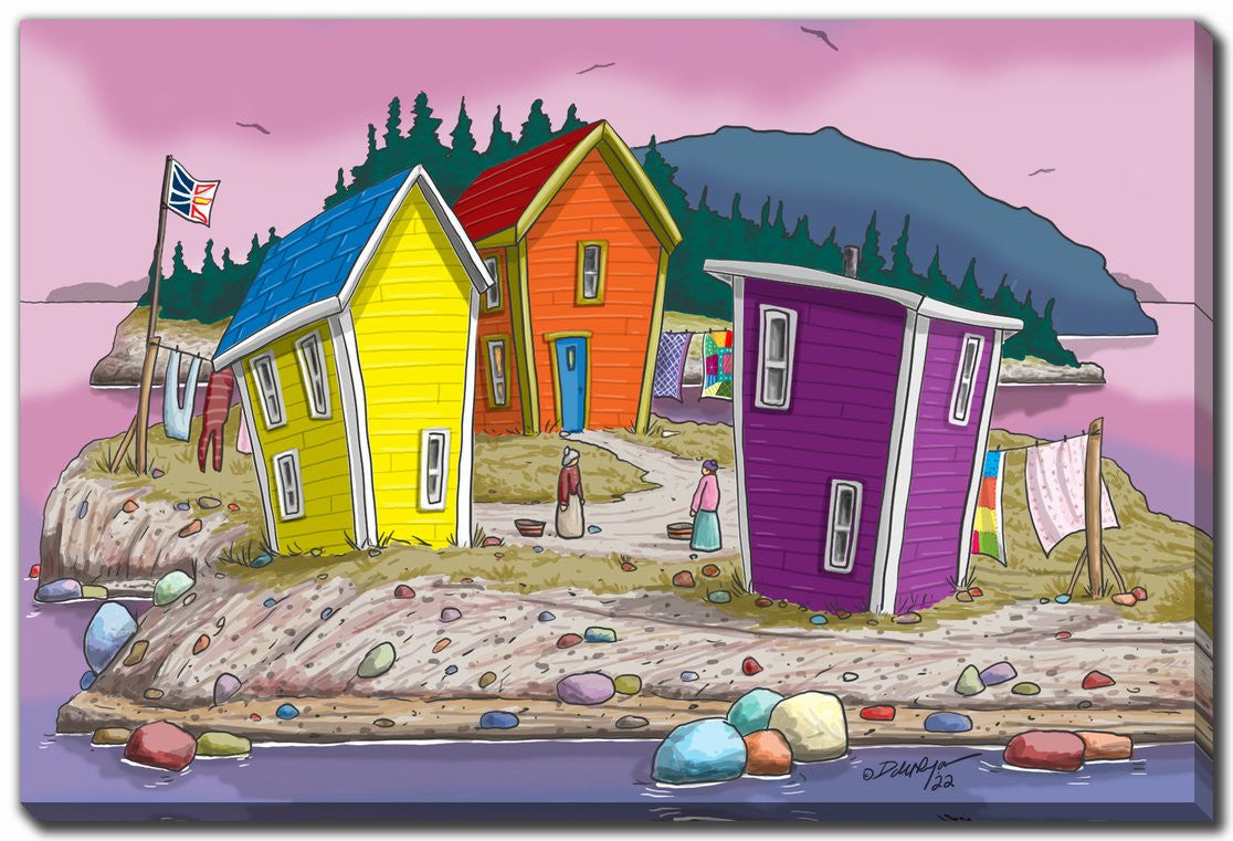 Lollipop Lane Wall Art - Multi-Colour - 22 X 28
