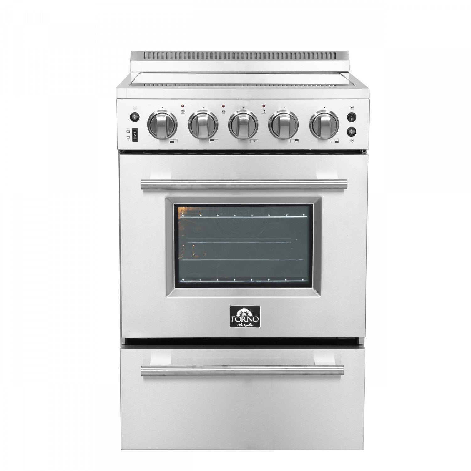 Forno Loiano 24" Stainless Steel Freestanding Electric Range (2.3 Cu. Ft.) - FFSEL6099-24