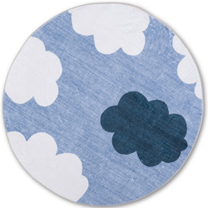 Dreamland Cloud Rug - 4ft Round - White