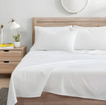 Kindle 100% Organic Cotton King Sheet Set - White